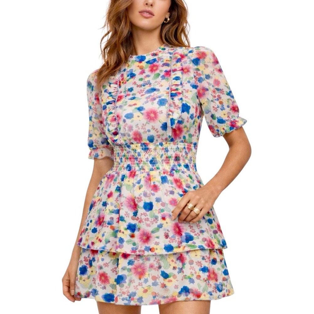 NWOT WALTER BAKER Lucia Floral Mini Dress. Size Small‎